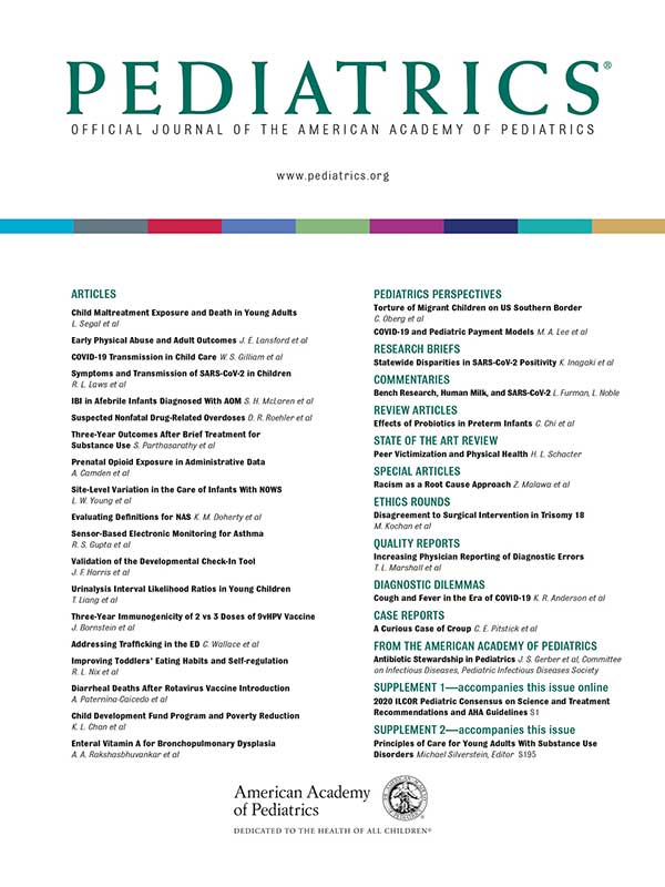 Pediatrics: Volume 148, Issue 4 cover