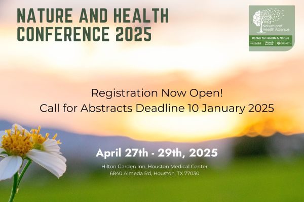 Sunset with registration for nature and health conference now open